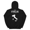 Sweat à capuche Italie noir - Douceur et fierté locale