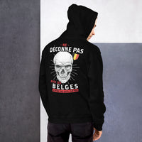 Thumbnail for Sweat à capuche Belgique noir - Ne déconne pas avec les Belges