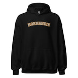 Hoodie brodé NORMANDIE - style universitaire