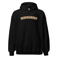 Thumbnail for Hoodie Normandie bleu marine dos - style universitaire et confort douillet