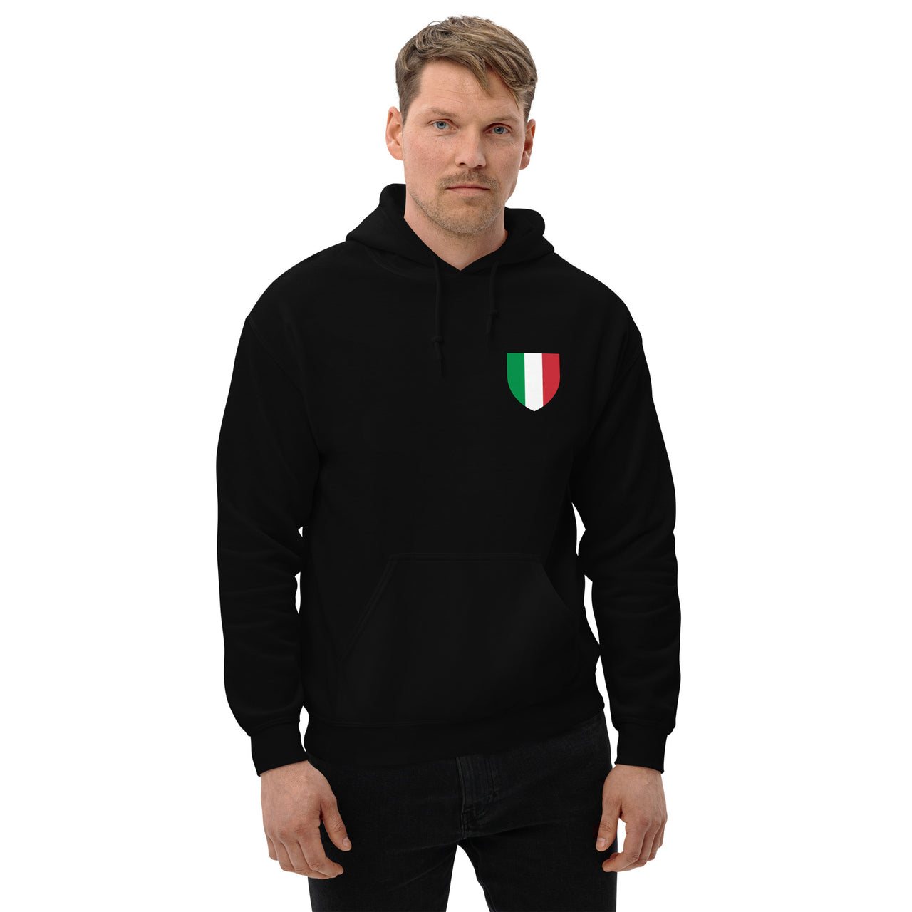 Sweat à capuche Italie bleu marine - Il y a deux types de personnes