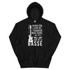 Sweat à capuche Guitare noir - Dans ma tête je joue de la basse