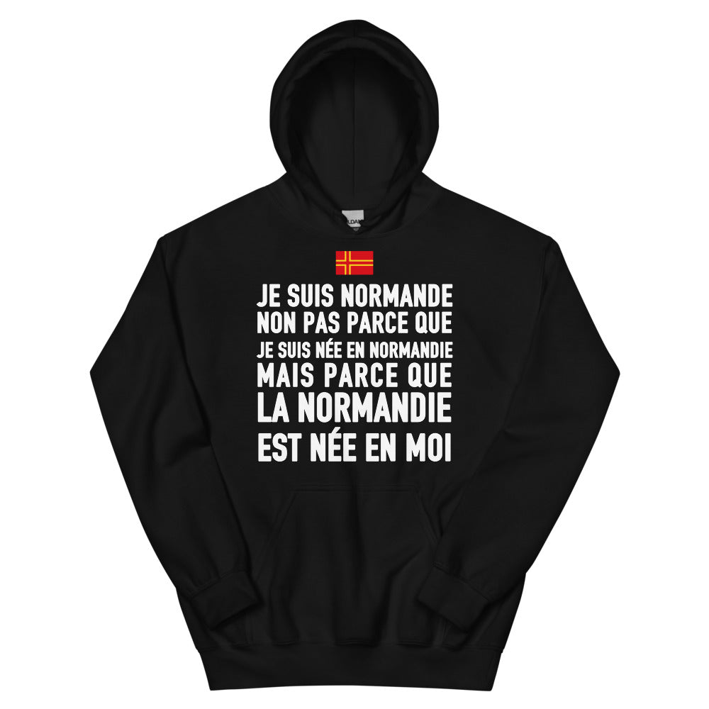 La Normandie est née en moi (femme) - Sweatshirt à capuche