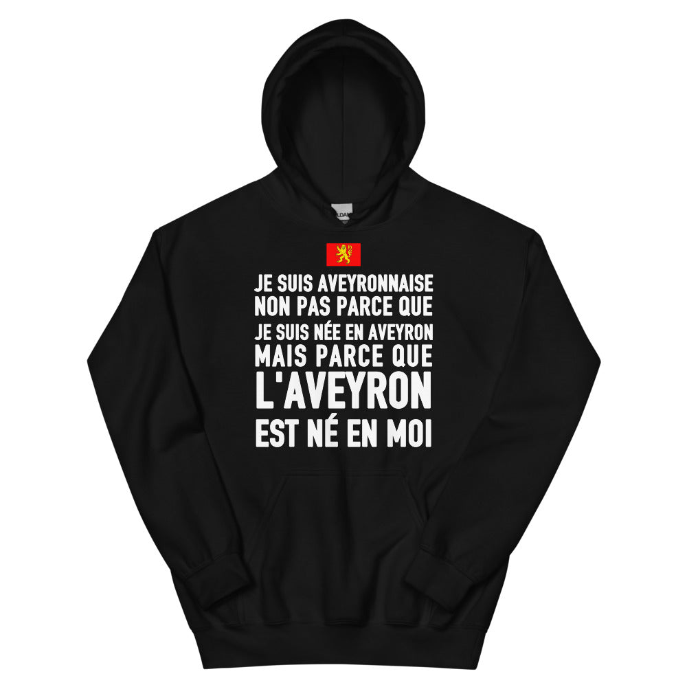 L'Aveyron est né en moi (femme) - Sweatshirt à capuche