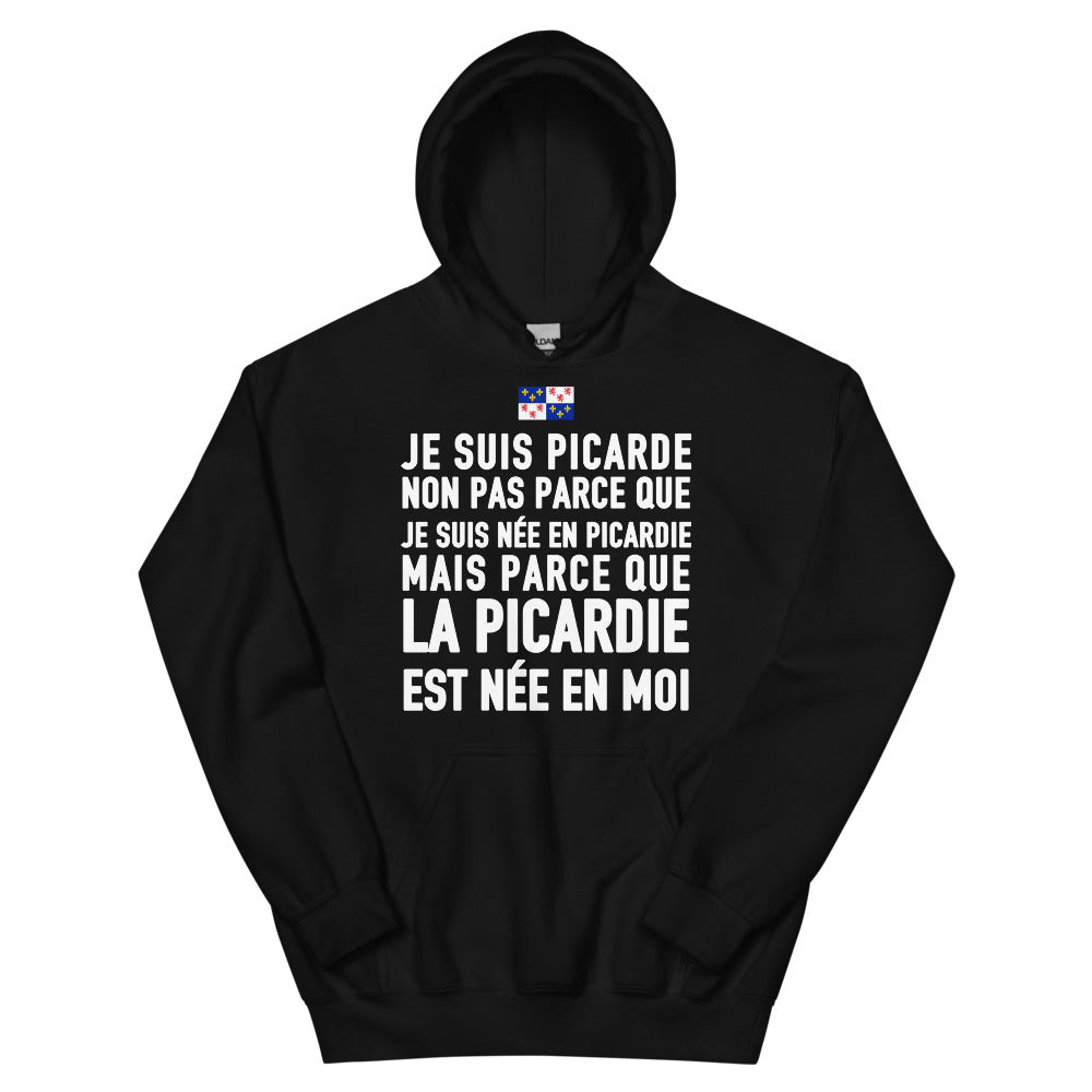 La Picardie est née en moi (femme) - Sweatshirt à capuche
