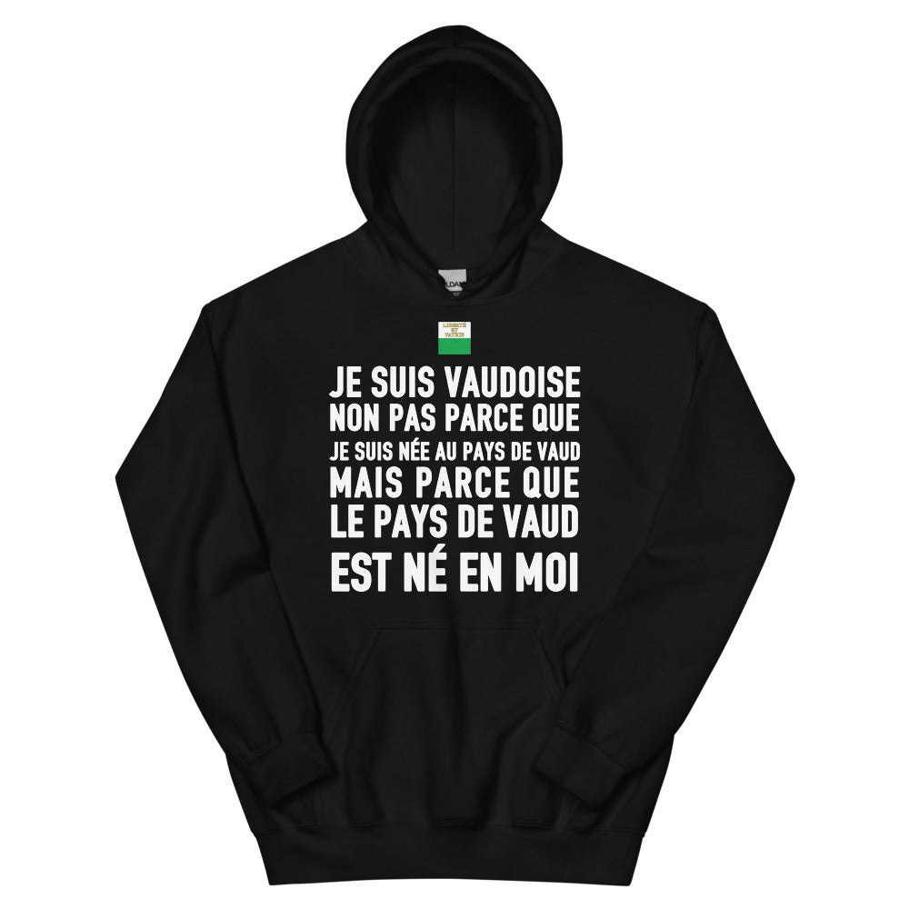 Le Pays de Vaud est né en moi (femme) - Sweatshirt à capuche