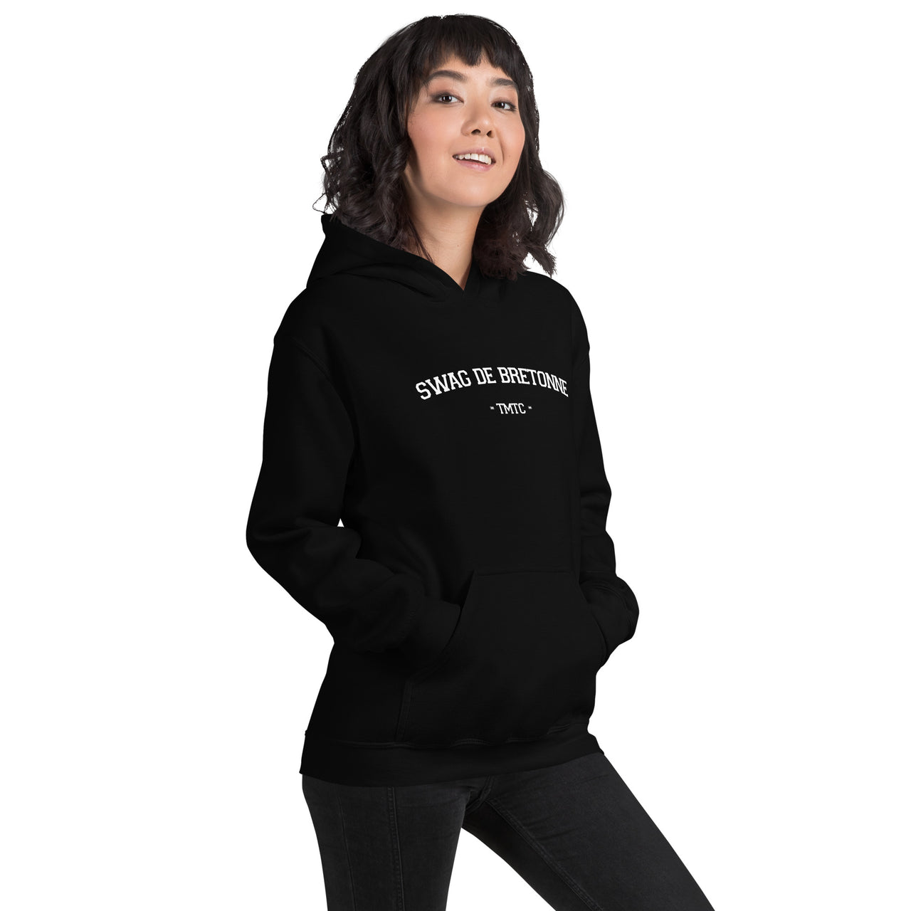Sweat à capuche Bretagne bleu marine - Douillet et swag pour tous