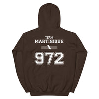 Thumbnail for Sweat à capuche Martinique 972 bleu marine dos - Douceur et fierté locale