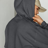 Thumbnail for Hoodie Bourgogne bleu clair - design brodé élégant