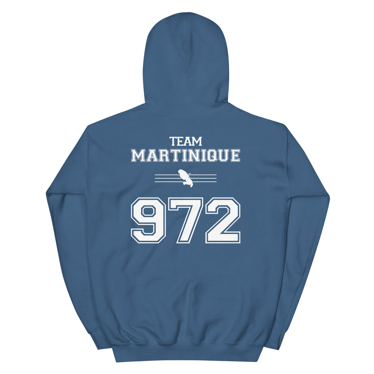 Sweat à capuche Martinique 972 bordeaux - Douceur et fierté locale