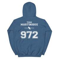 Thumbnail for Sweat à capuche Martinique 972 bordeaux - Douceur et fierté locale