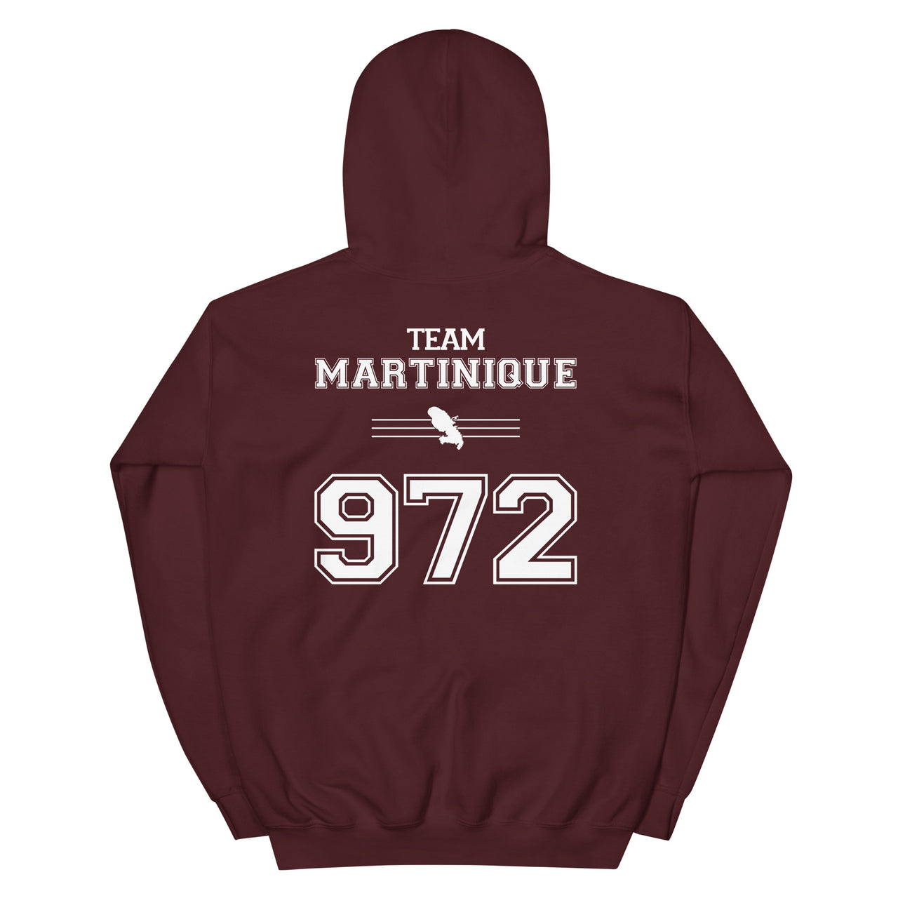 Sweat à capuche Martinique 972 bleu marine - Douceur et fierté locale