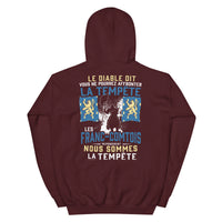 Thumbnail for Sweat à capuche Francs-Comtois bleu marine - La tempête et le diable