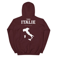 Thumbnail for Sweat à capuche Italie bleu marine - Douceur et fierté locale