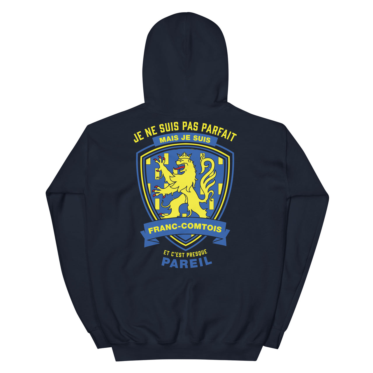 Sweat à capuche Je suis Franc-Comtois - Cadeau