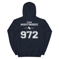 Thumbnail for Sweat à capuche Martinique 972 noir dos - Douceur et fierté locale