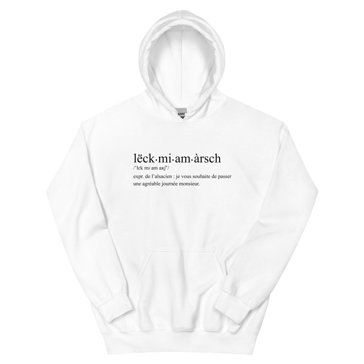 Sweat à capuche Alsace - Leck mi Am arsch face