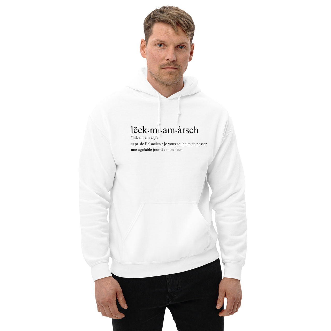 Sweat à capuche Alsace - Leck mi Am arsch dos