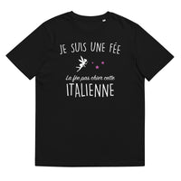 Thumbnail for T-shirt Italie noir - La Fée pas chier cette Italienne