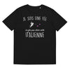 T-shirt Italie noir - La Fée pas chier cette Italienne