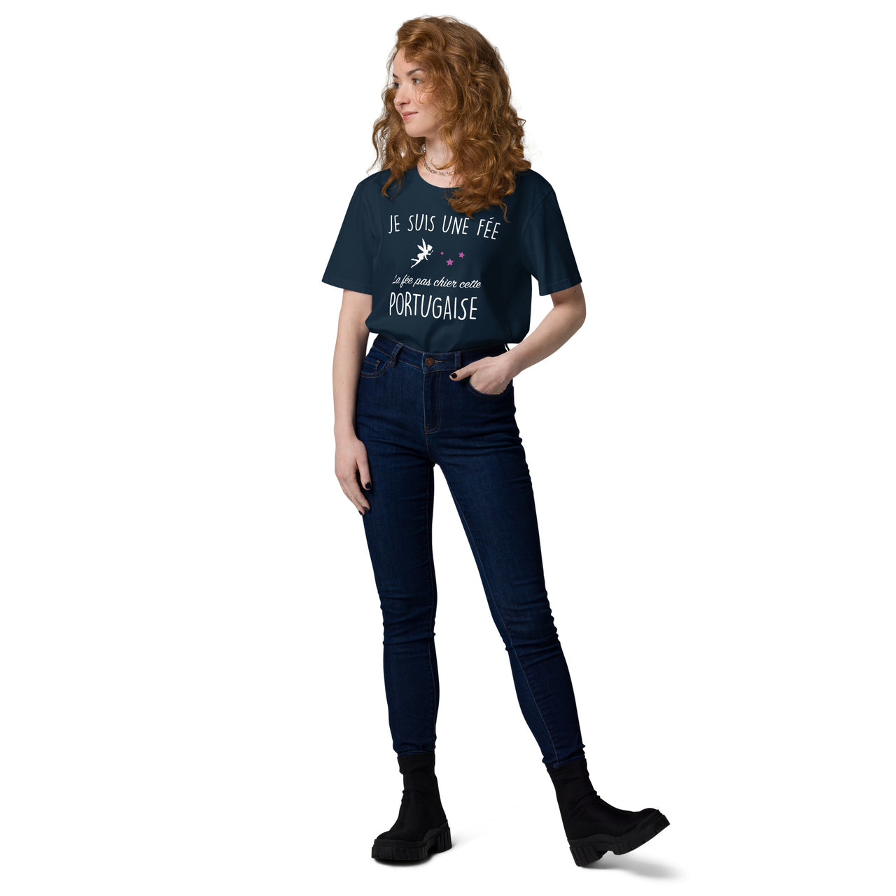 T-shirt en coton biologique La fée pas chier cette Portugaise