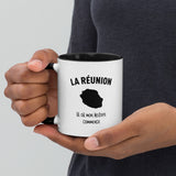 Mug à Intérieur Coloré - Souvenir de la Réunion Mon Histoire