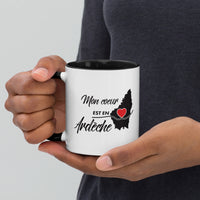 Thumbnail for Mug Ardèche rouge - Mon coeur est en Ardèche