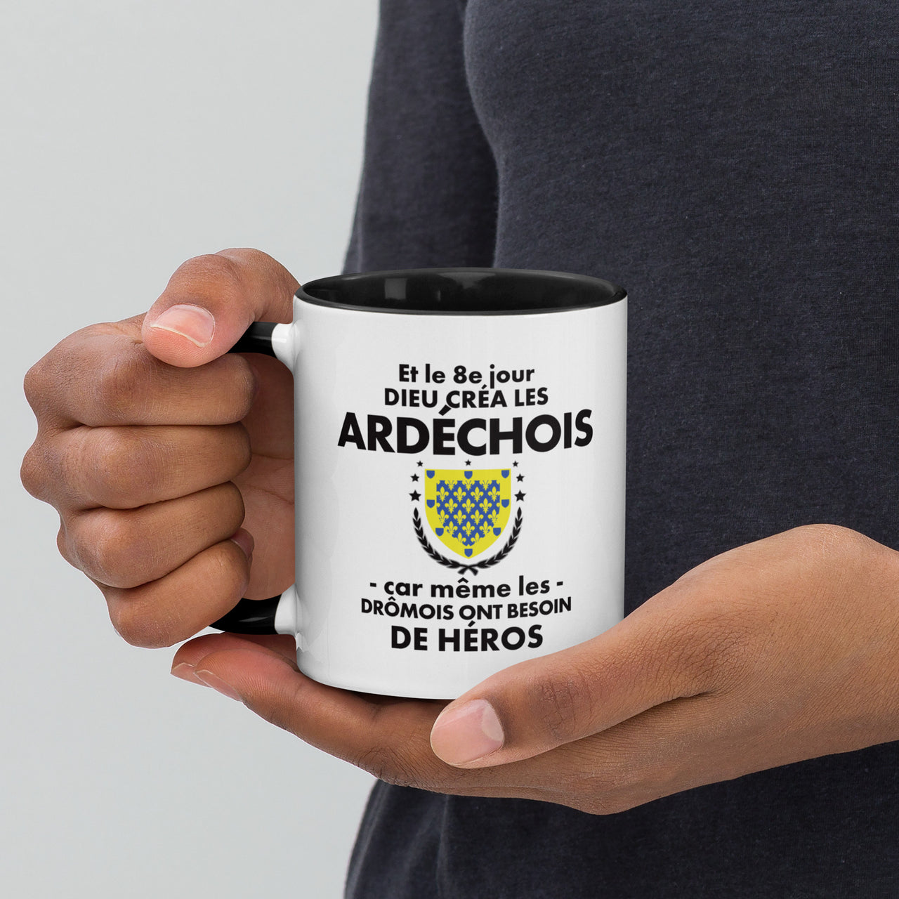 Mug Ardèche rouge - Les Ardéchois, héros du café