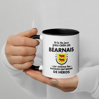 Thumbnail for Mug Béarnais bleu foncé - Et le 8e jour Dieu créa les Béarnais