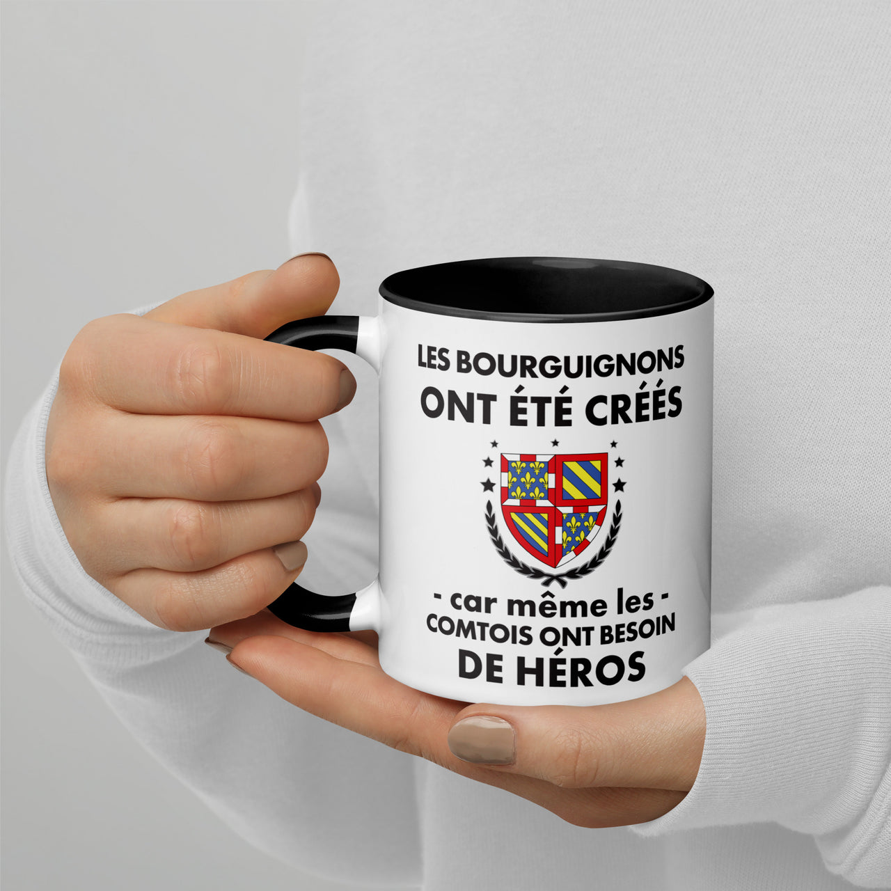 Mug Bourgogne noir - Les Bourguignons ont été créés