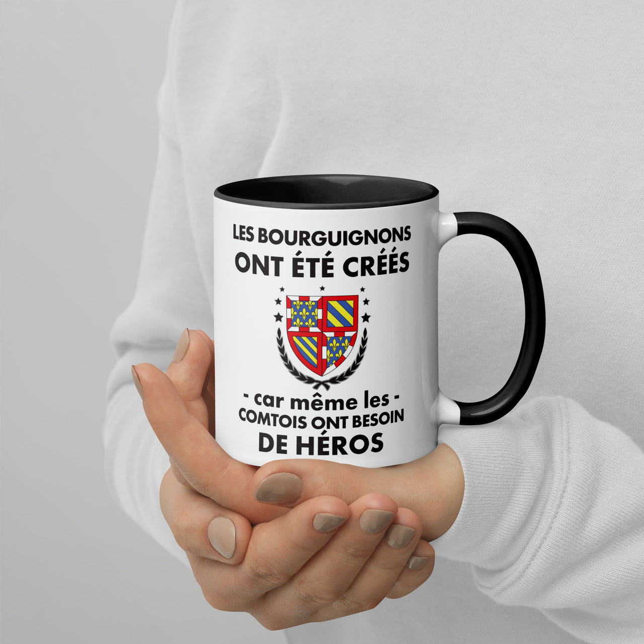 Mug Bourgogne noir dos - Les Bourguignons ont été créés