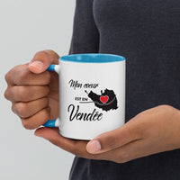 Thumbnail for Mug Vendée bleu dos - Mon coeur est en Vendée