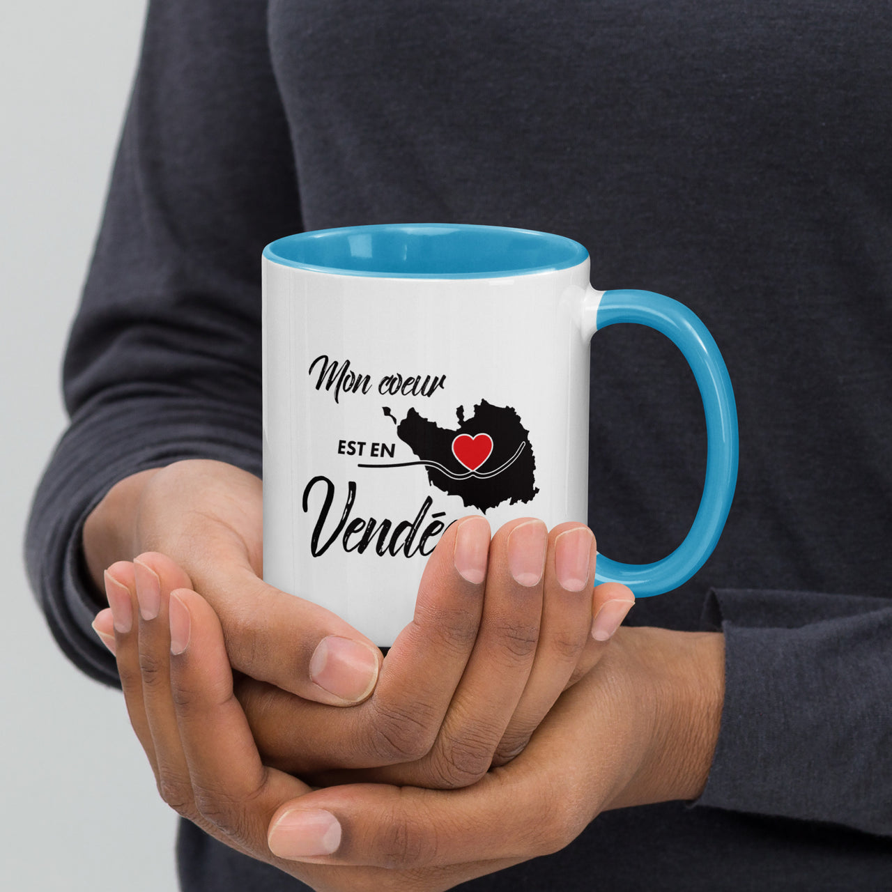 Mug Vendée bleu - Mon coeur est en Vendée