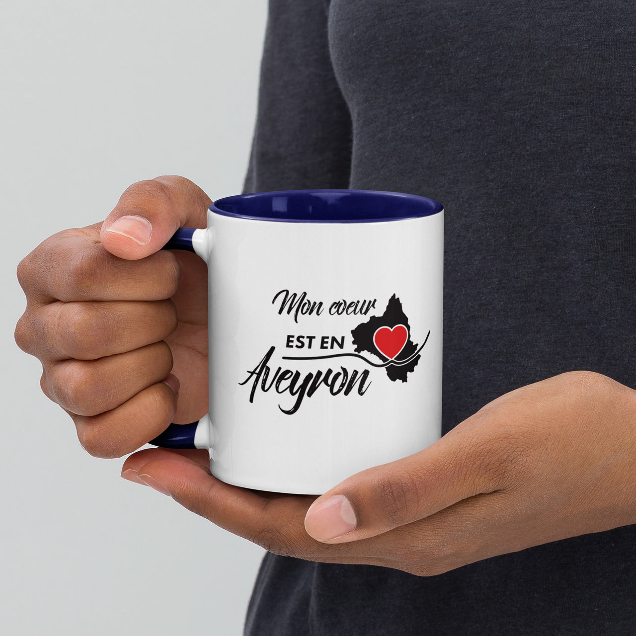 Mug Aveyron rose - Mon Coeur est en Aveyron