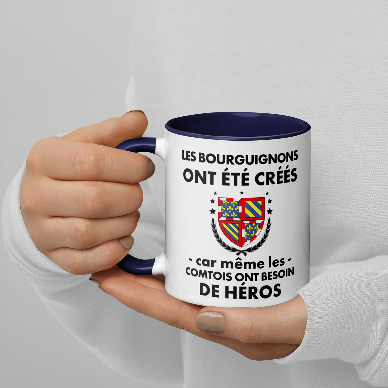 Mug Bourgogne bleu foncé - Les Bourguignons ont été créés