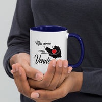 Thumbnail for Mug Vendée bleu foncé dos - Mon coeur est en Vendée