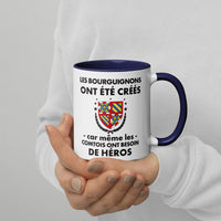 Thumbnail for Mug Bourgogne bleu foncé dos - Les Bourguignons ont été créés