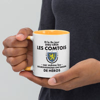 Thumbnail for Bunter Becher mit farbenfroher Innenseite – Geschenk aus der Franche-Comté – der 8. Tag