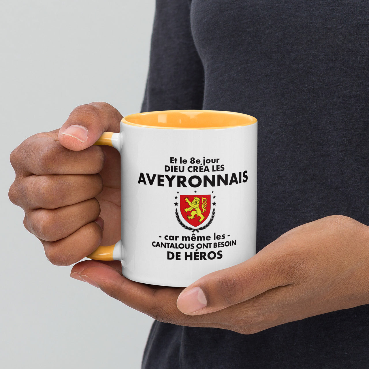 Bunte Tasse mit farbenfrohem Innenraum – Humorvolles Geschenk – Aveyron