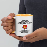 Thumbnail for Bunte Tasse mit farbenfrohem Innenraum – Humorvolles Geschenk – Aveyron