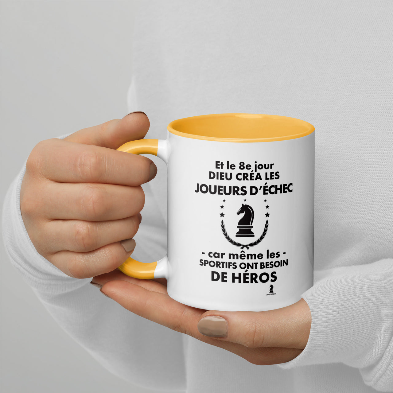 Mug à Intérieur Coloré - 8e jour échec - Zwischenzug