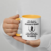 Thumbnail for Mug échecs jaune doré - Design humoristique du 8e jour