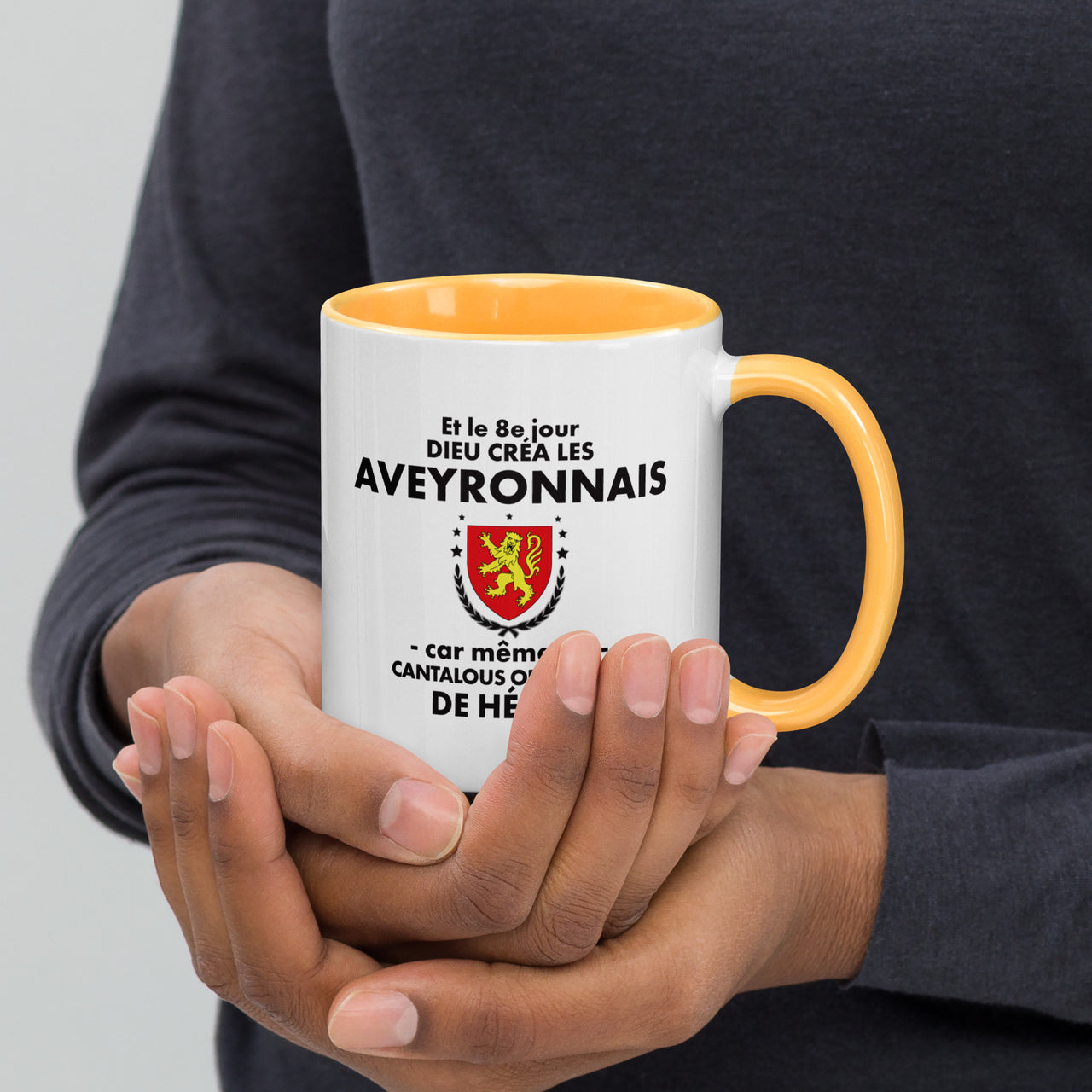 Bunte Tasse mit farbenfrohem Innenraum – Humorvolles Geschenk – Aveyron