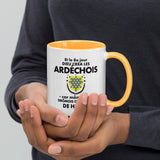 Mug à Intérieur Coloré - Cadeau humour Ardèche