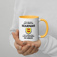 Thumbnail for Mug Béarnais bleu foncé dos - Et le 8e jour Dieu créa les Béarnais