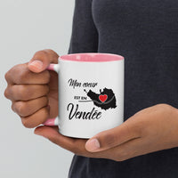 Thumbnail for Mug Vendée rose dos - Mon coeur est en Vendée
