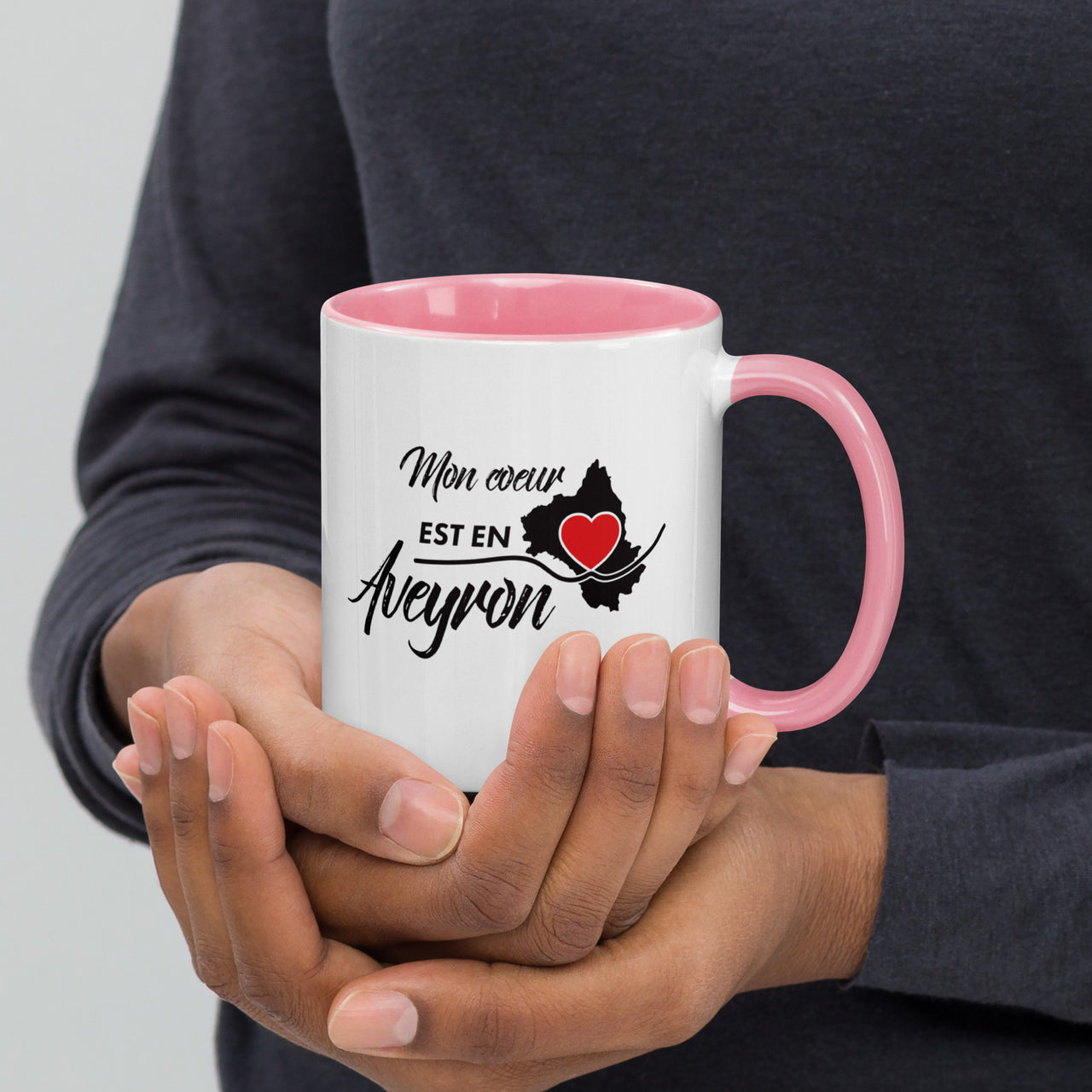 Mug Aveyron bleu dos - Mon Coeur est en Aveyron