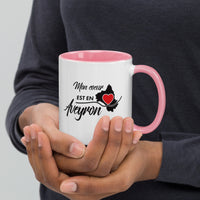 Thumbnail for Mug Aveyron bleu dos - Mon Coeur est en Aveyron