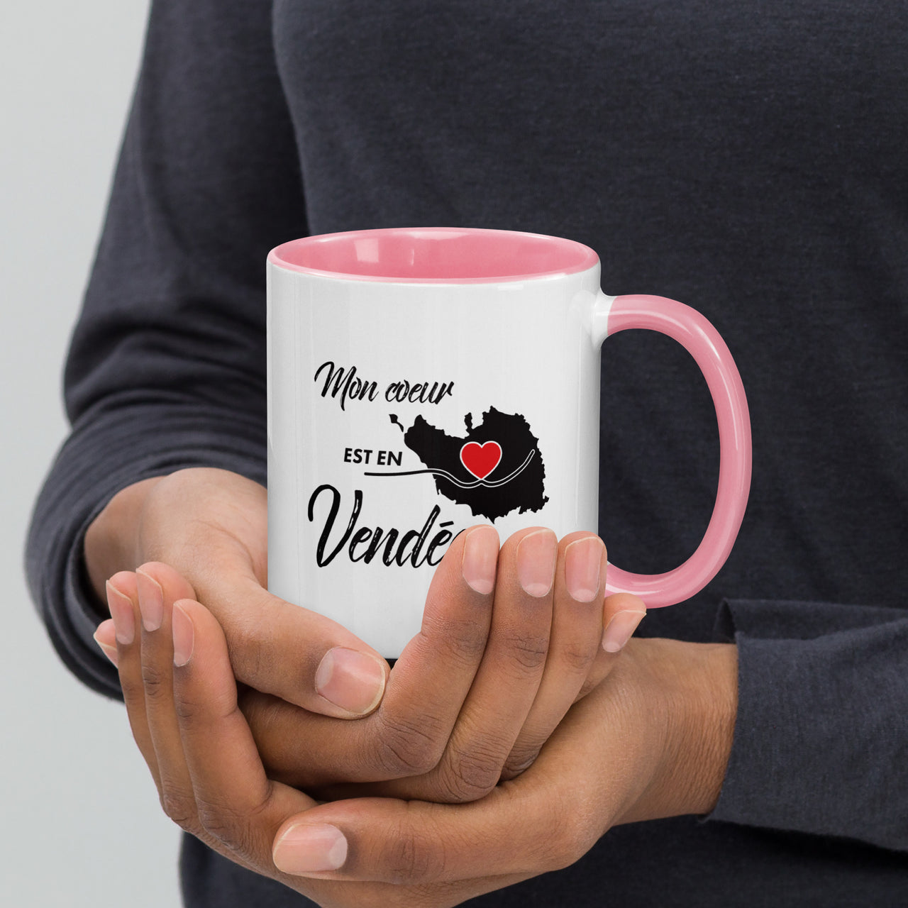 Mug Vendée rose - Mon coeur est en Vendée
