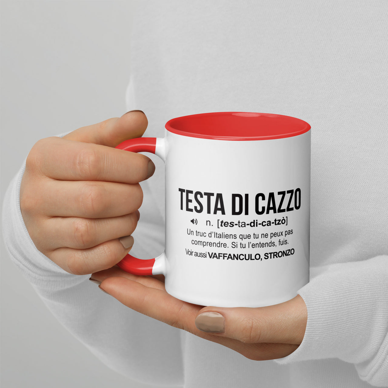 Mug Italie bleu - design humoristique pour café